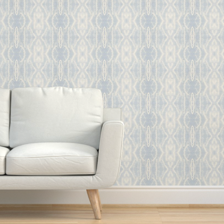 INFLORESCENCE in Light Blue Wallpaper