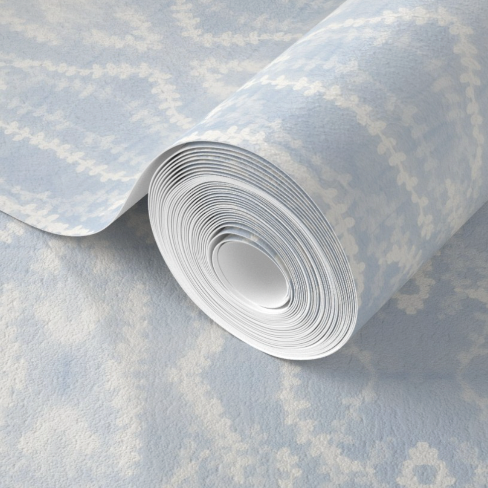 INFLORESCENCE in Light Blue Wallpaper