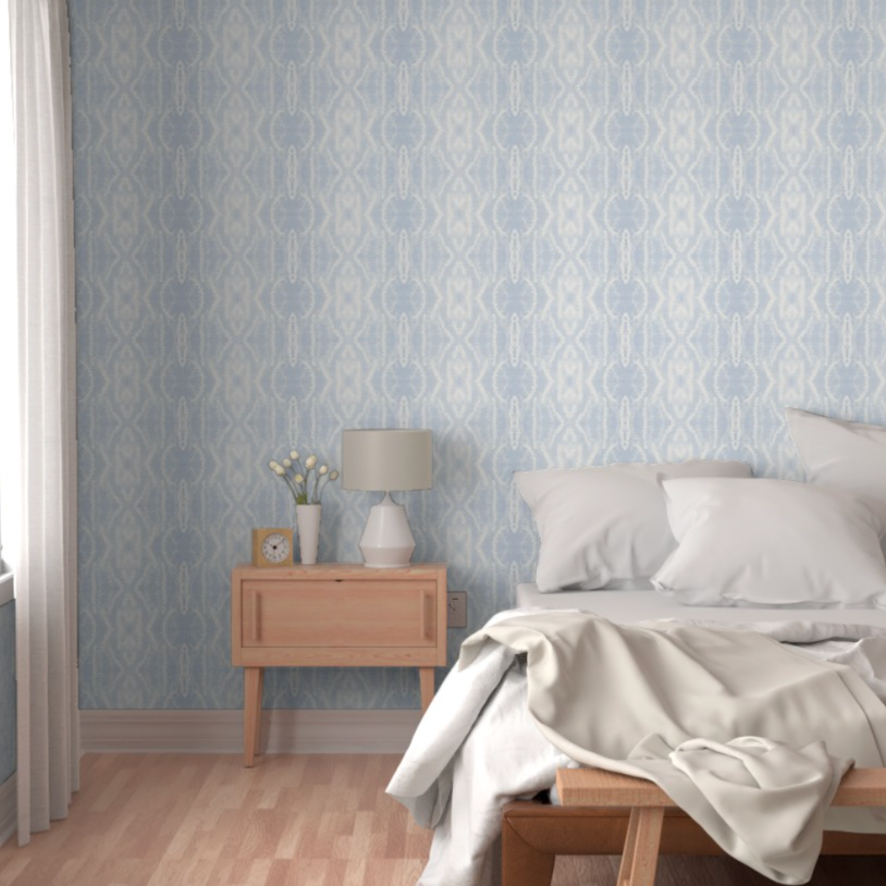 INFLORESCENCE in Light Blue Wallpaper