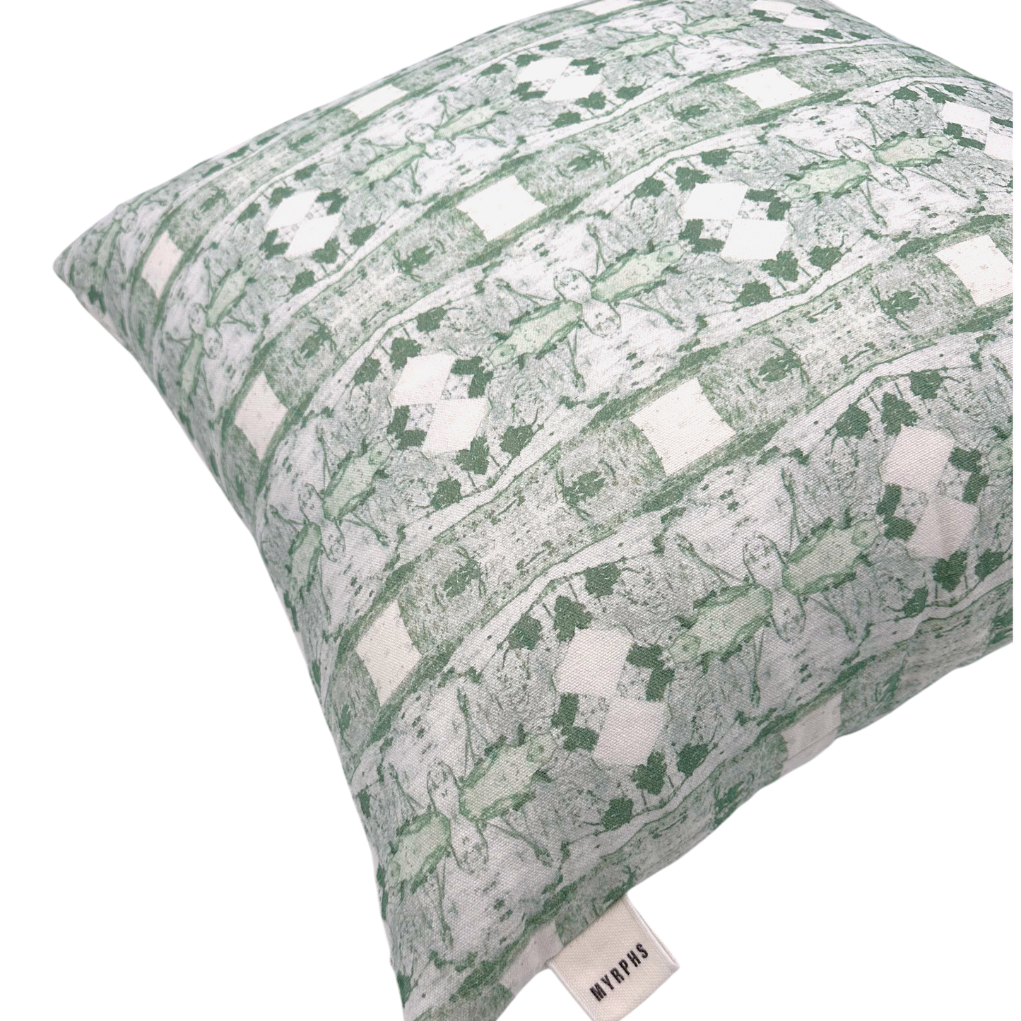CUTTER DRUM CUSHION in Light Pistachio