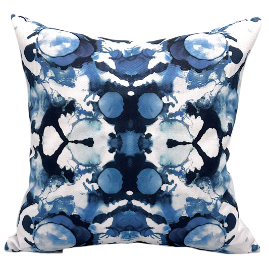 SIRENS Cover in Admiral Blue 18" x 18" Indoor/Outdoor Friendly